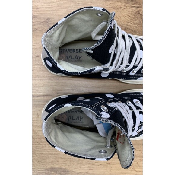 Converse Chuck 70 Hi Polka Dot Sneakers 157250C Comme des Garcons Play Size 9 - Picture 15 of 16